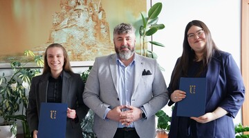 Spotkanie JM Rektora UAFM, dr. Macieja Kluza ze Stypendystkami Ministra Nauki i Szkolnictwa Wyższego